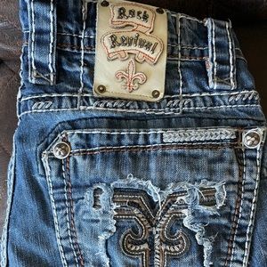 Rock Revivals 30 x 32 Men Straight Fit Jeans